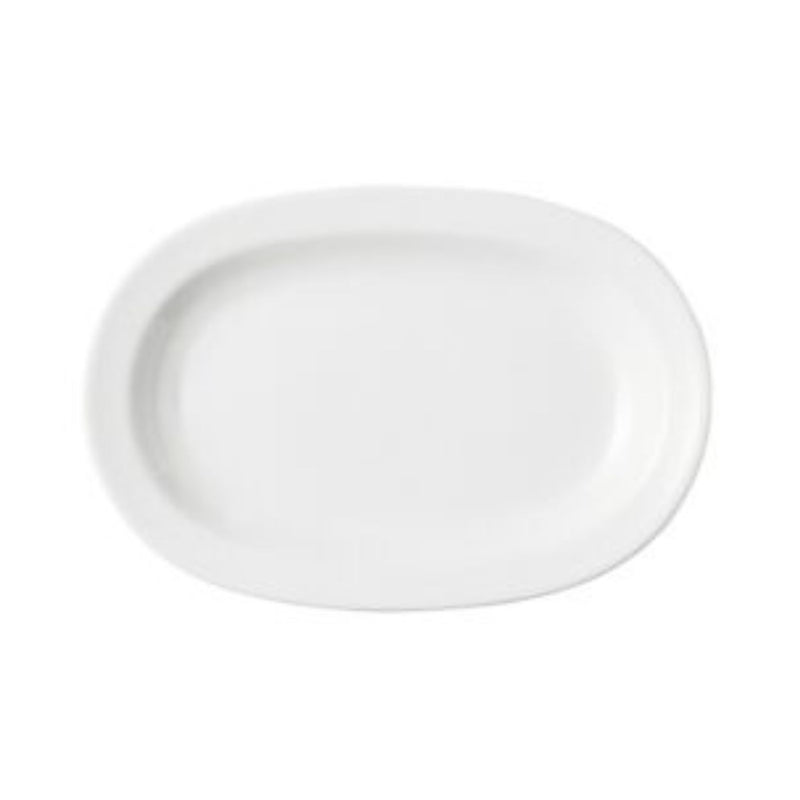 Porland White Porcelain Istanbul Oval Plate 34cm