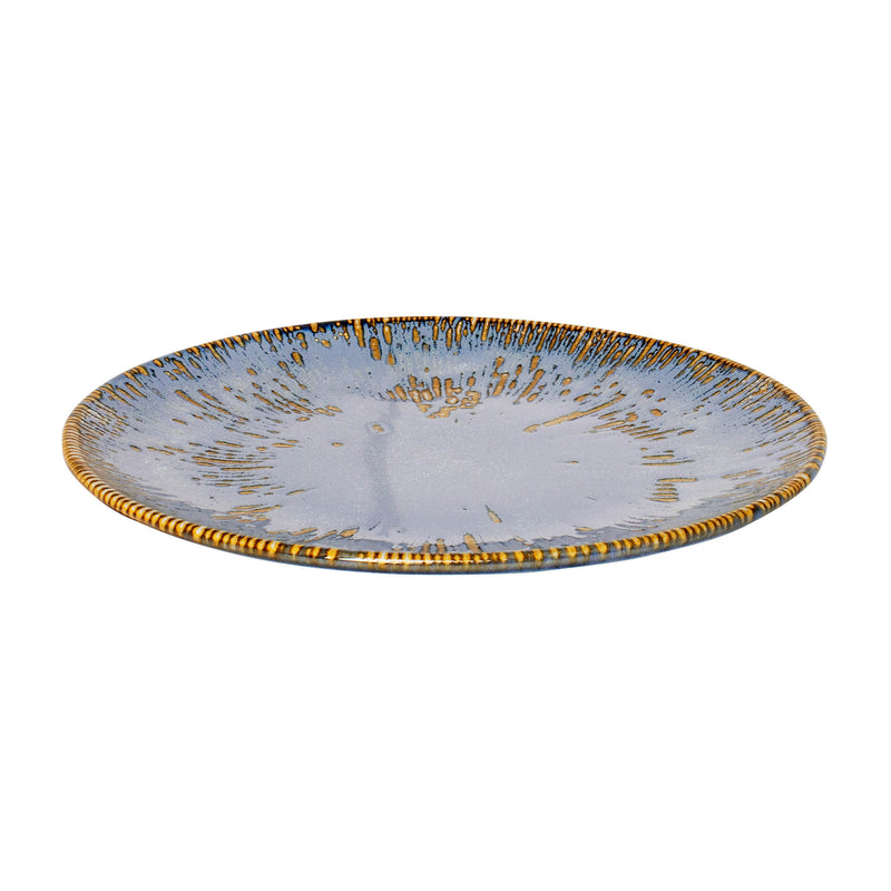 Bonna Blue Porcelain Snell Gourmet Flat Plate 23cm
