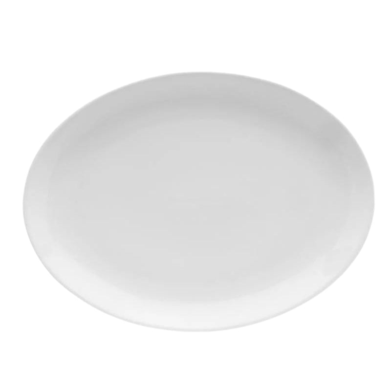 Porland Soley Plain White Oval Plate 36cm