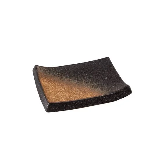 Jumbo Brown Porcelain Newyork Round Flat Plate 23cm
