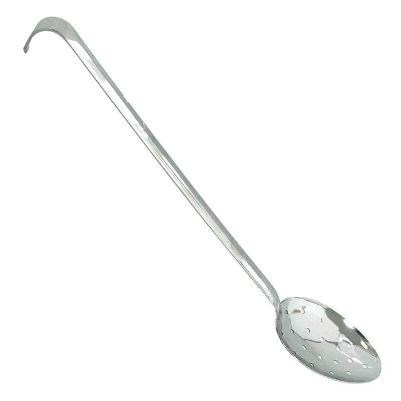 Silver Steel Industrial Perforated Spoon 36cm