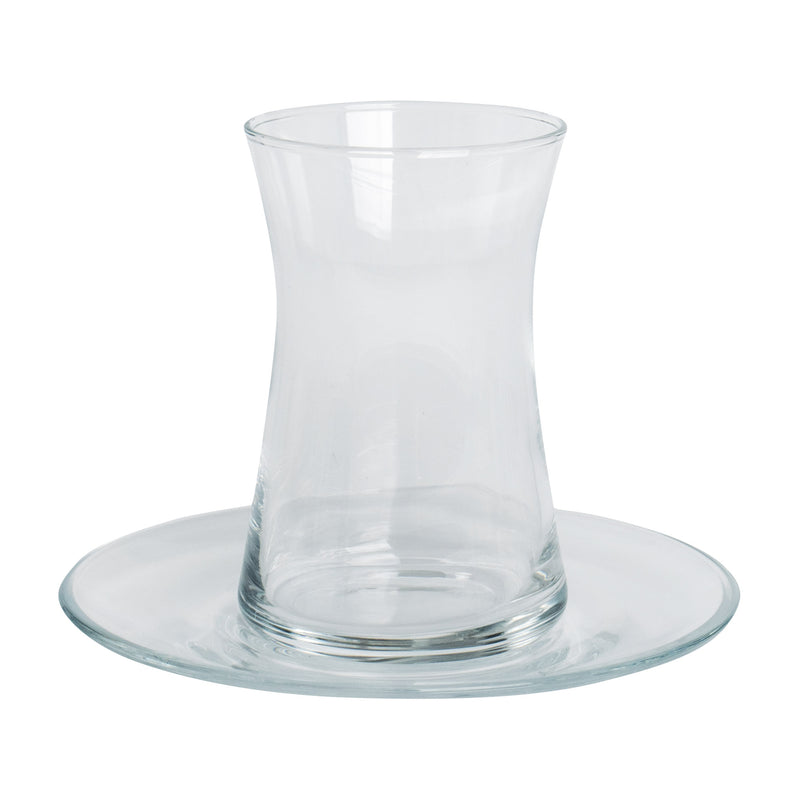 Pasabahce Clear Heybeli Tea Cup Set of 8