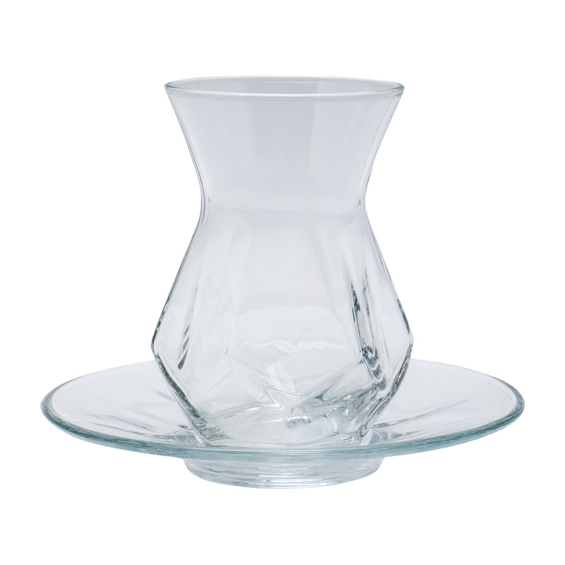 Lav Clear Glass Alya Tea Time Set 12pcs