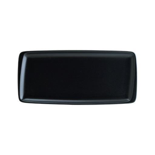 Bonna Black Porcelain Notte Rectangular Plate 35cm