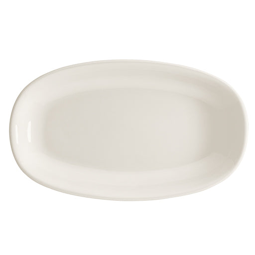 Bonna White Porcelain Gourmet Oval Plate 15cm