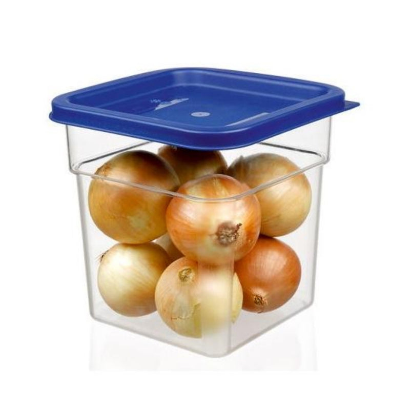 Bora Blue Lid Plastic Corona Storage Container 4lt