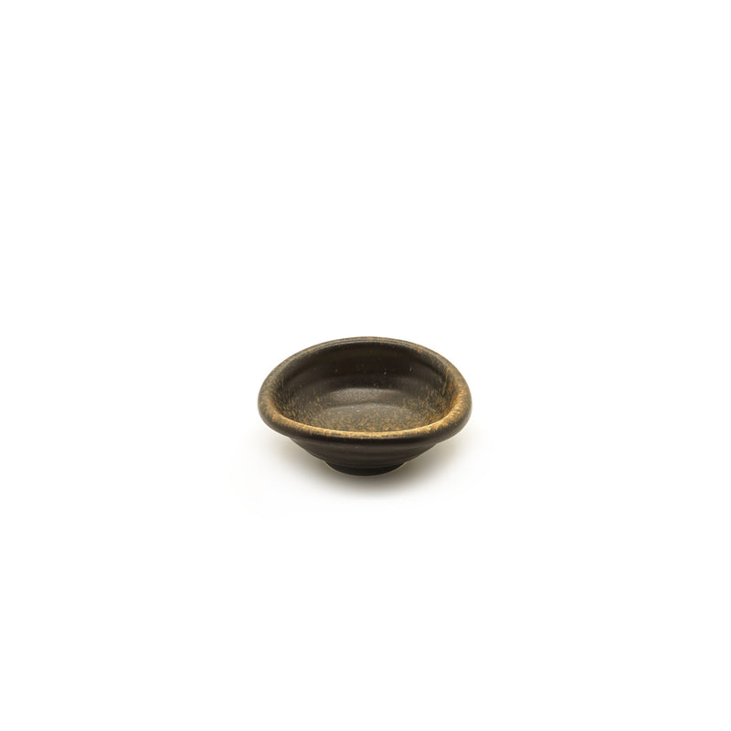 Jumbo Brown Porcelain Newyork Minimal Bowl 10cm