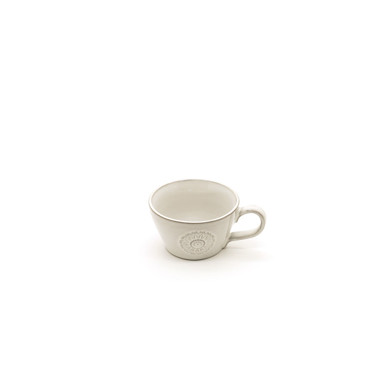 Jumbo White Grey Porcelain Lord Coffee Cup 85cc