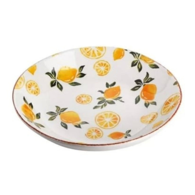 Balsa Yellow Stone Porcelain Lemon Salad Bowl