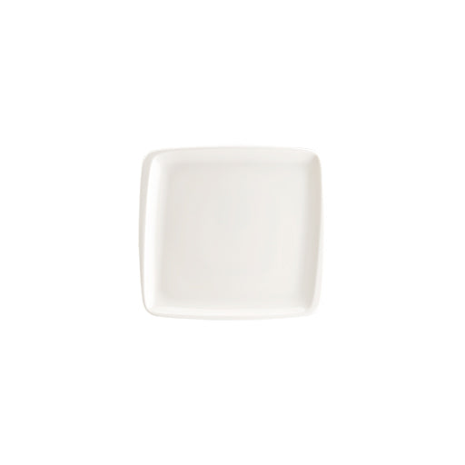 Bonna White Porcelain Moove Flat Plate 19cm