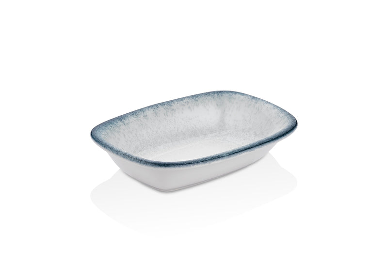 By Bone Blue Stone Porcelain Tinta Occhio Zest Rectangular Bowl 14cm