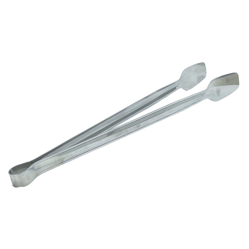 Silver Steel Grill Tongs No:4 39cm