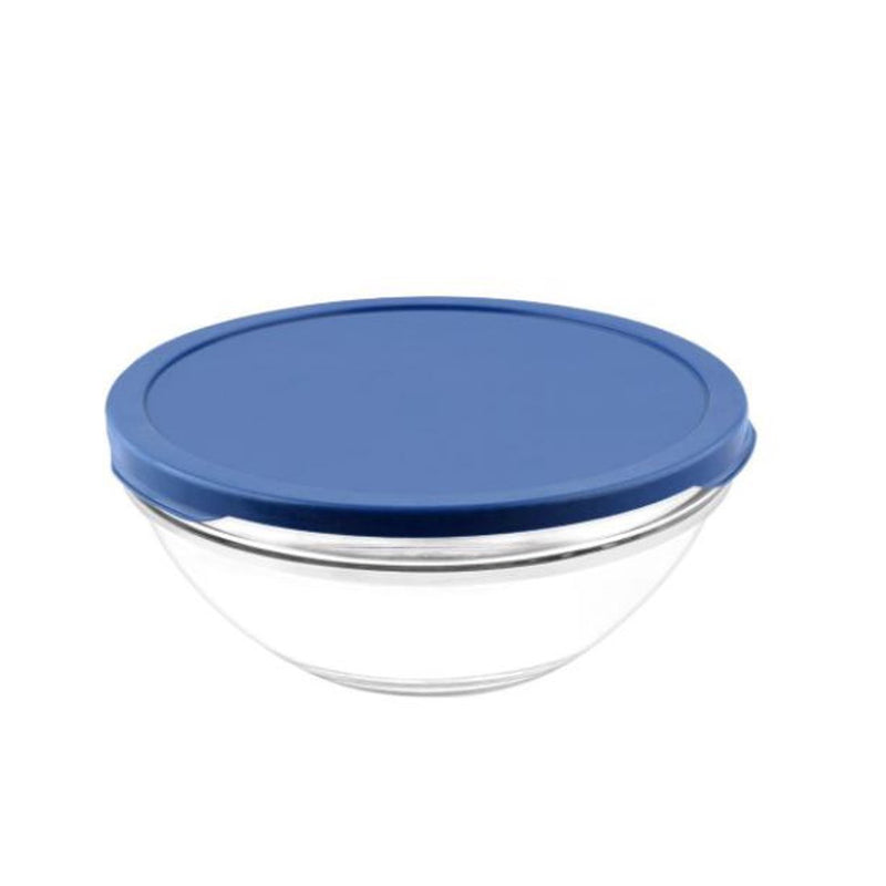 Pasabahce White Glass Food Storage Container With Lid