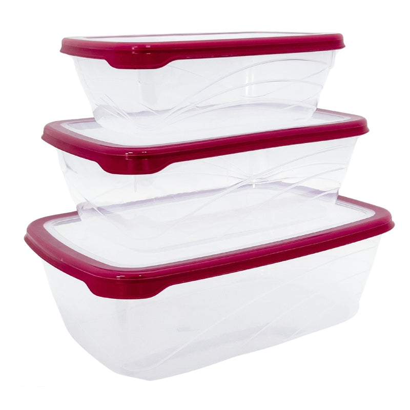 Qlux Black Plastic Colony Extra Saver Box Set 3pcs