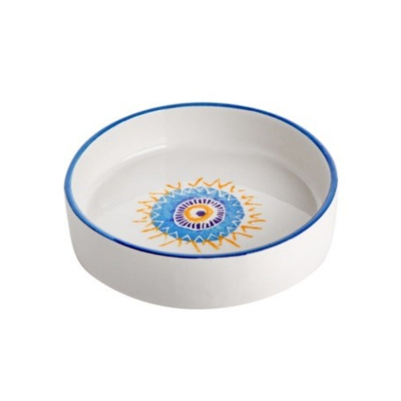 Balsa White Porcelain Evil Eye Sauce Bowl