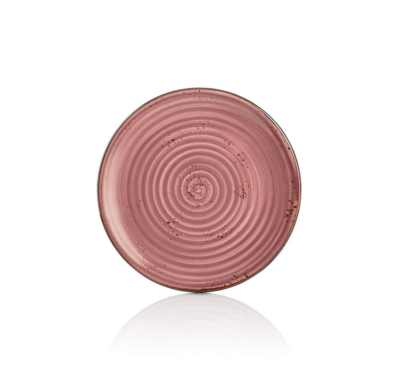 By Bone Purple Porcelain Rose Zest Flat Plate 21cm