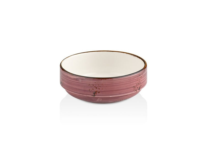 By Bone Purple Porcelain Rose Zest Stackable Bowl 12cm