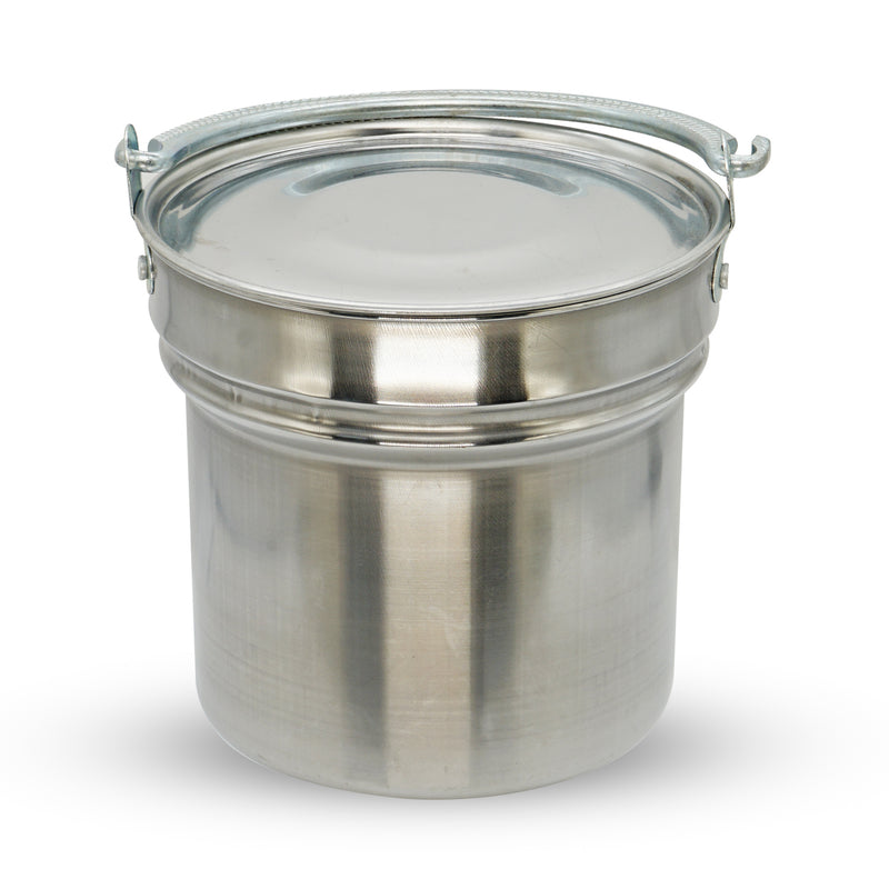 Zenlife Silver Steel Yoghurt Bakrac With Lid Set Of 3