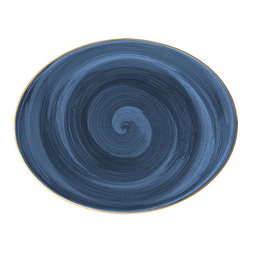 Bonna Blue Porcelain Dusk Oval Plate 36cm