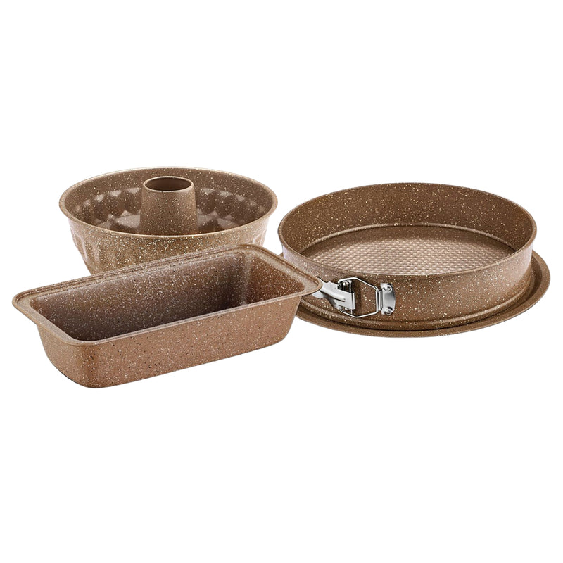 Korkmaz Brown Granite Cake Mould 3pcs