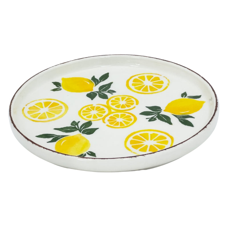 Balsa Lemon Porcelain Small Flat Plate