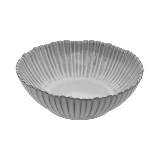 Jumbo White Grey Porcelain Lord Salad Bowl 23cm