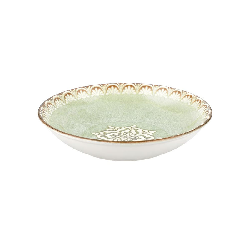 By Bone Green Porcelain Rome Flavor Deep plate 25cm