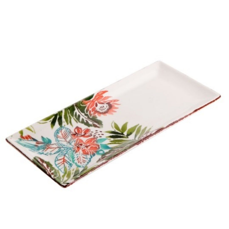 Balsa White Stone Porcelain Amazon Small Botton Plate