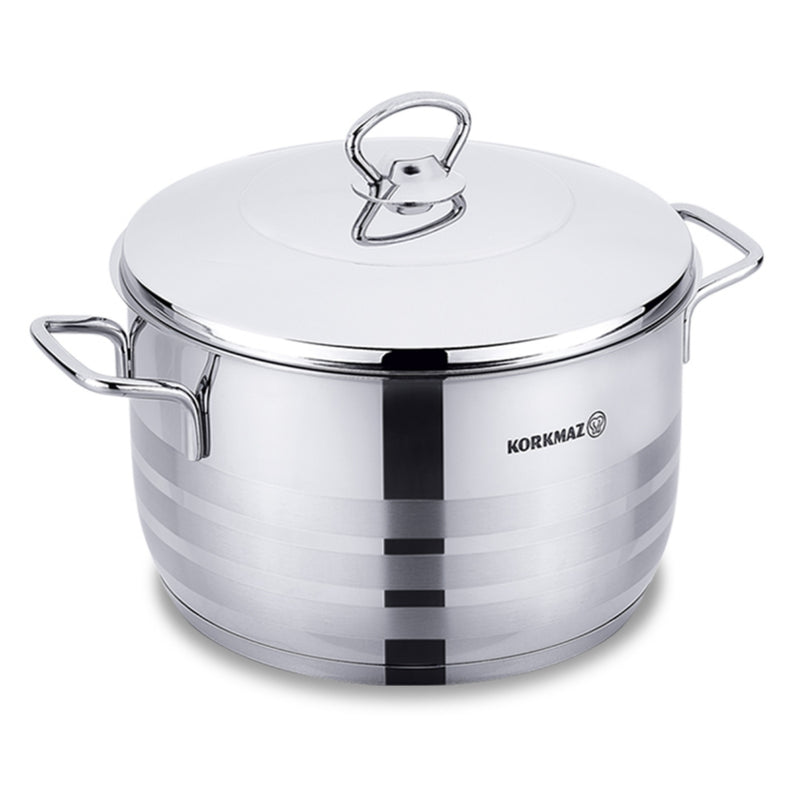 Kormaz Silver Steel Astra Casserole 18x10cm