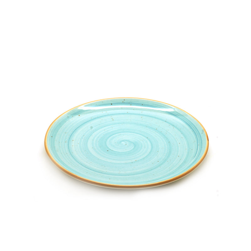 Bonna Turquoise Porcelain Aqua Flate Plate 21cm