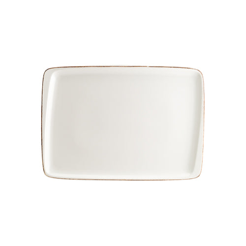 Bonna White Porcelain Retro Rectangular Plate 26cm