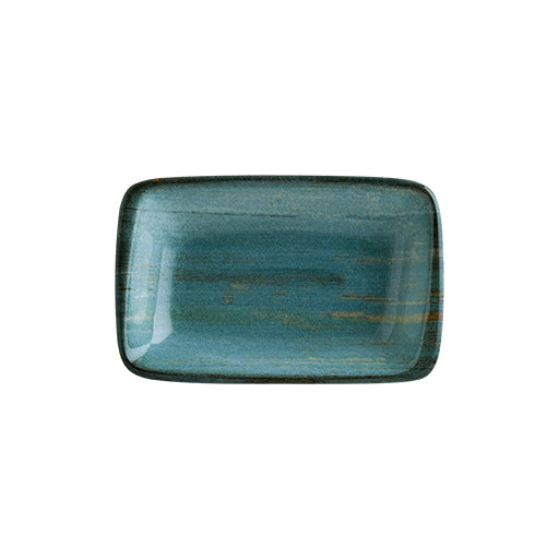 Bonna Stone Green Porcelain Madera Rectangular Plate 14cm