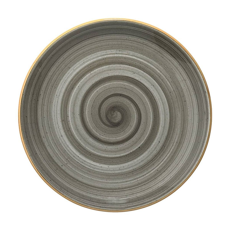 Bonna Grey Stone Porcelain Space Flate Plate 27cm