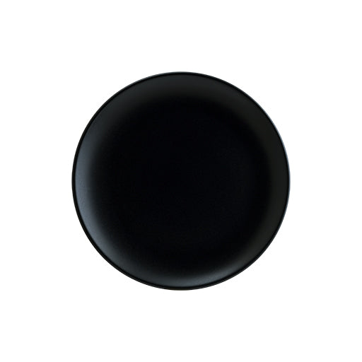 Bonna Black Porcelain Notte Flat Plate 30cm