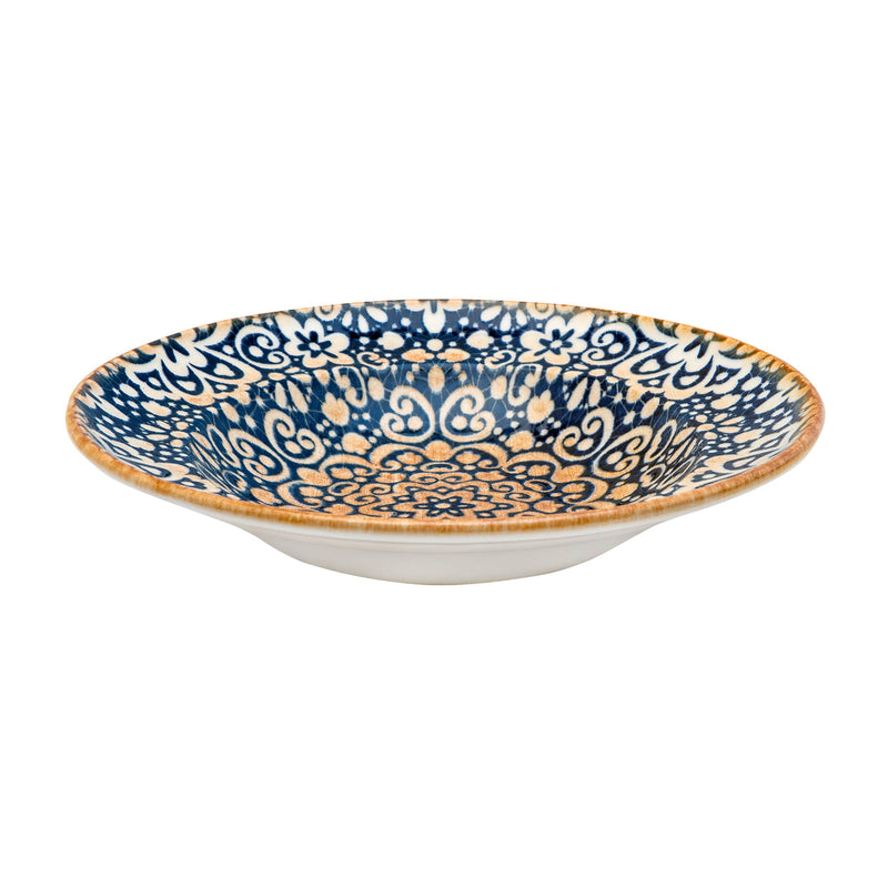 Bonna Blue Patterned Porcelain Alhambra Deep Bowl 24cm
