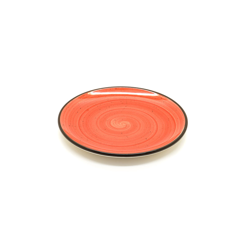Bonna Red Porcelain Passion Flat Plate 17cm