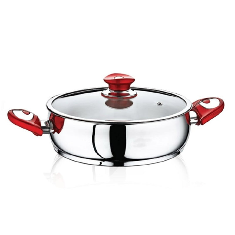 Safinox Silver Stainless Steel Cooking Pan 24cm