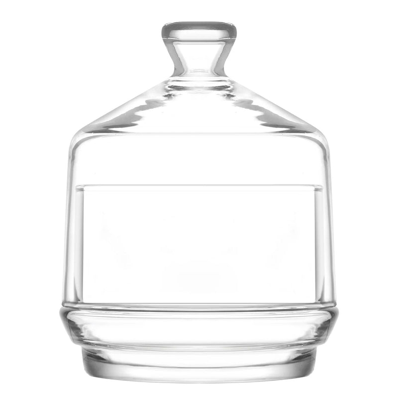 Lav Clear Glass Berry Sugar Bowl With Lid 260cc