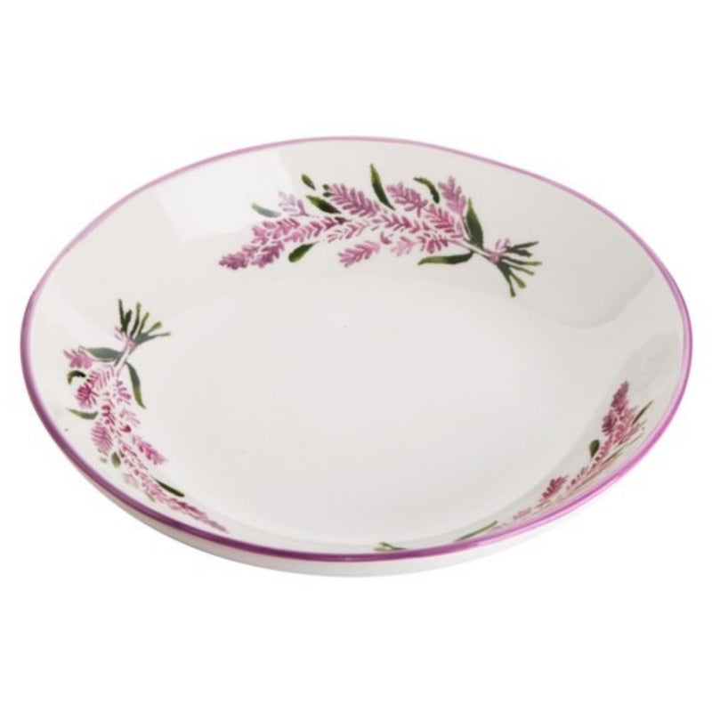 Balsa White Porcelain Lavender Salad Bowl