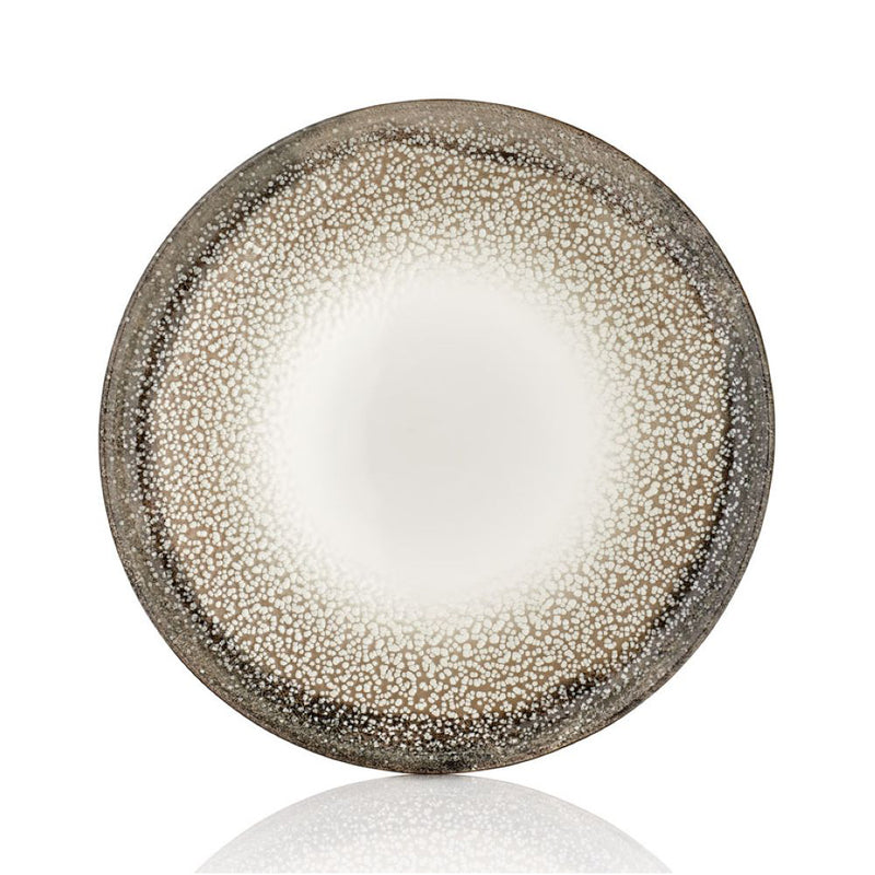 By Bone Green Stone Porcelain Spazio Zest Flat Plate 23cm