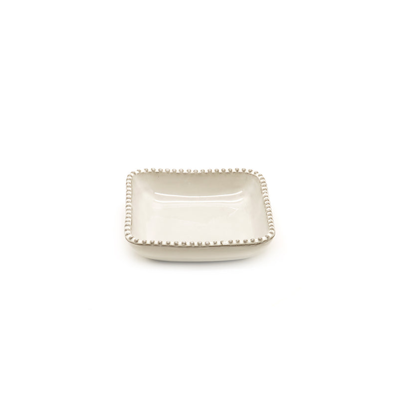 Jumbo White Grey Porcelain Lord Meze Plate 11cm