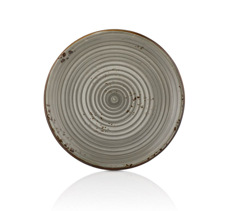 By Bone Grey Porcelain Supreme Zest Flat Plate 27cm