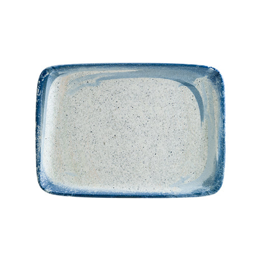 Bonna Blue Stone Porcelain Harena Rectangular Plate 26cm