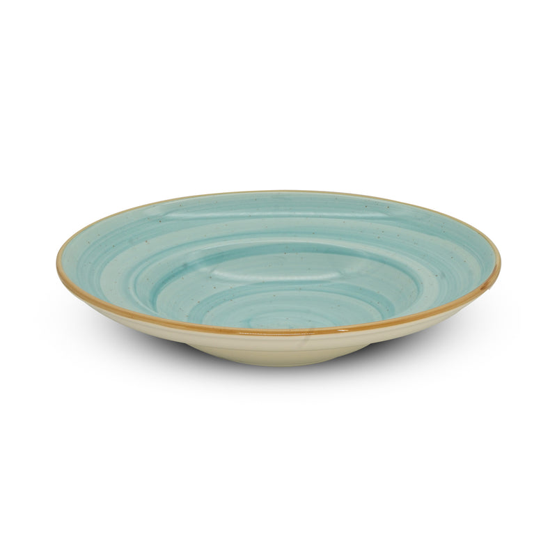 Bonna Turquoise Porcelain Aqua Deep Plate 27cm