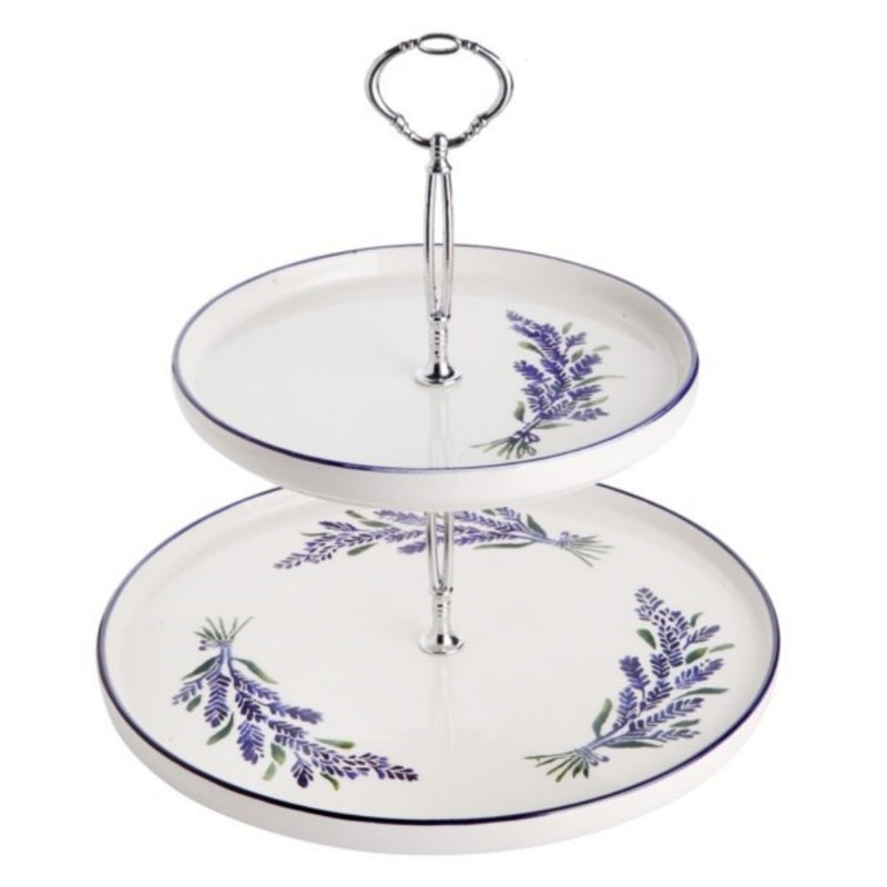 Balsa White Porcelain Cobalt Lavender Cookie Holder