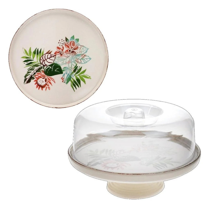 Balsa White Stone Porcelain Amazon Pedestal Bowl
