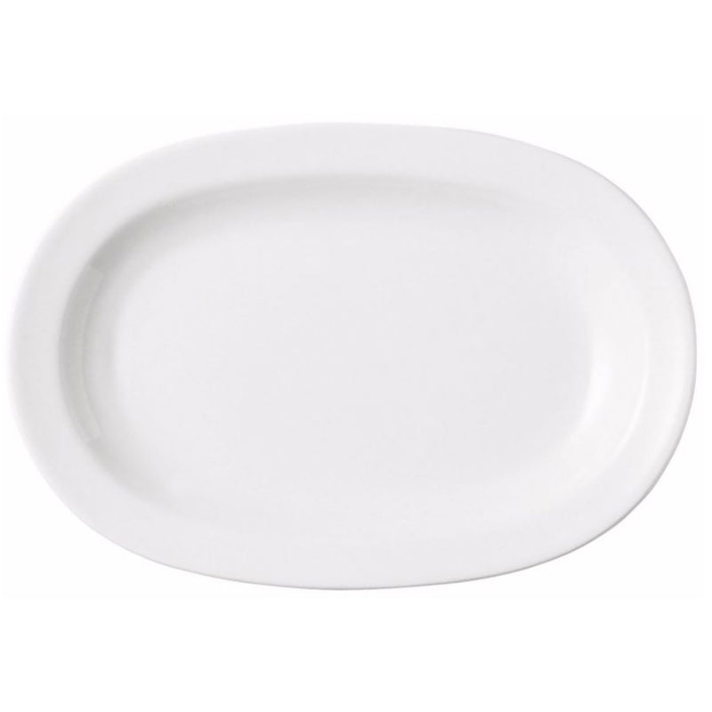 Porland White Porcelain Istanbul Oval Plate 40cm