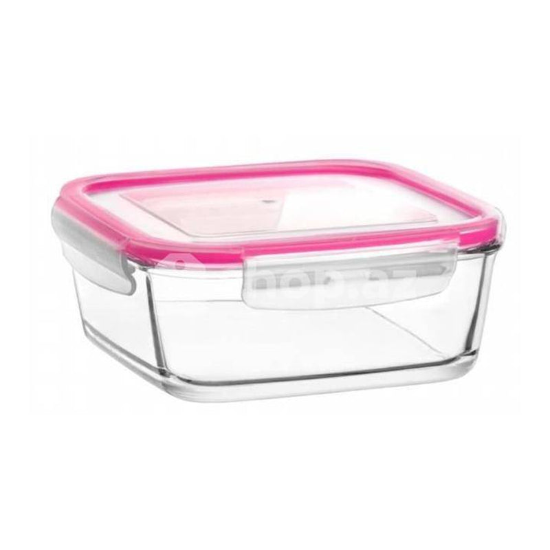 Lav Fresco Glass Container With Pink Lid 1150cc