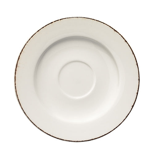 Bonna White Porcelain Retro Coffee Soucer 12cm