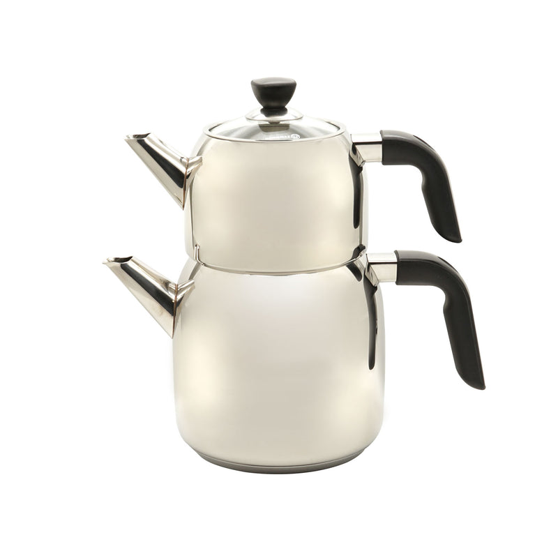 Korkmaz Stainless Steel Kappa Tea Pot Set 4pcs